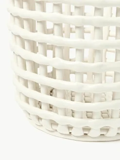 Handgemaakte opbergmand Nalan van keramiek, H 32 cm^ferm LIVING New