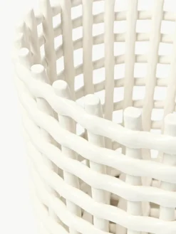 Handgemaakte opbergmand Nalan van keramiek, H 32 cm^ferm LIVING New