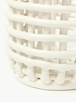 Handgemaakte opbergmand Nalan van keramiek, H 15 cm^ferm LIVING Best