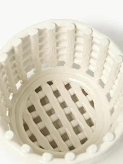 Handgemaakte opbergmand Nalan van keramiek, H 15 cm^ferm LIVING Best