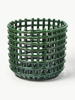 Handgemaakte opbergmand Nalan van keramiek, H 21 cm^ferm LIVING Sale