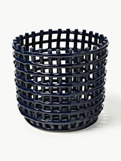 Handgemaakte opbergmand Nalan van keramiek, H 21 cm^ferm LIVING Discount