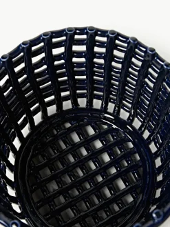 Handgemaakte opbergmand Nalan van keramiek, H 21 cm^ferm LIVING Discount