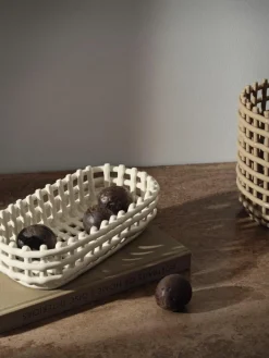 Handgemaakte opbergmand Nalan van keramiek^ferm LIVING Outlet