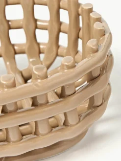 Handgemaakte opbergmand Nalan van keramiek^ferm LIVING Hot