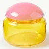 Handgemaakte opbergpot Puffy van borosilicaatglas^&k Amsterdam Fashion