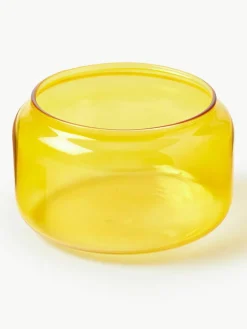 Handgemaakte opbergpot Puffy van borosilicaatglas^&k Amsterdam Fashion