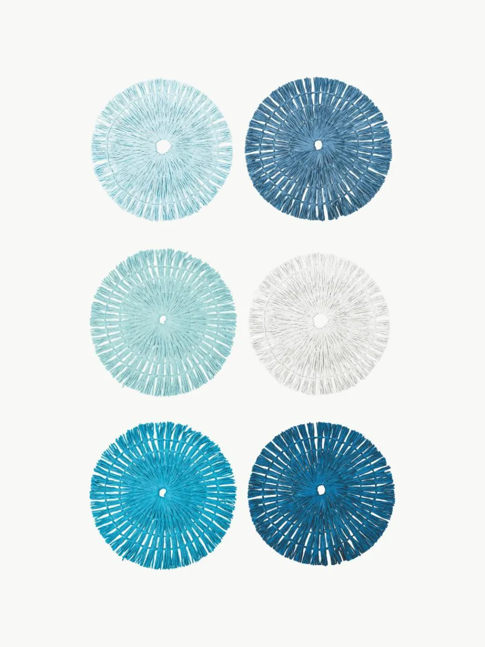 Handgemaakte placemats Tovaglietta, 6-delig^Villa D'Este Home Tivoli Outlet
