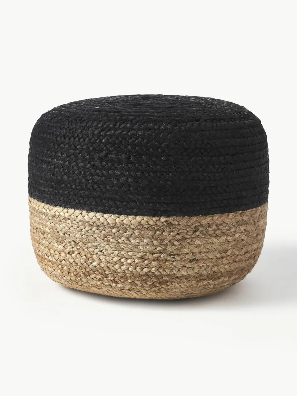 Handgemaakte poef Bono van jute^Westwing Collection Clearance