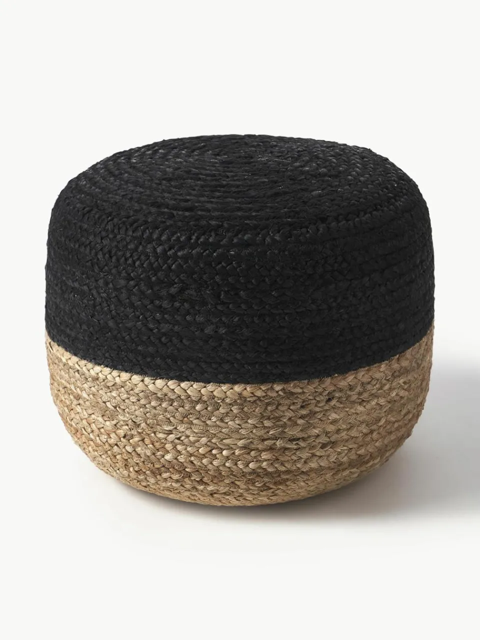 Handgemaakte poef Bono van jute^Westwing Collection Clearance