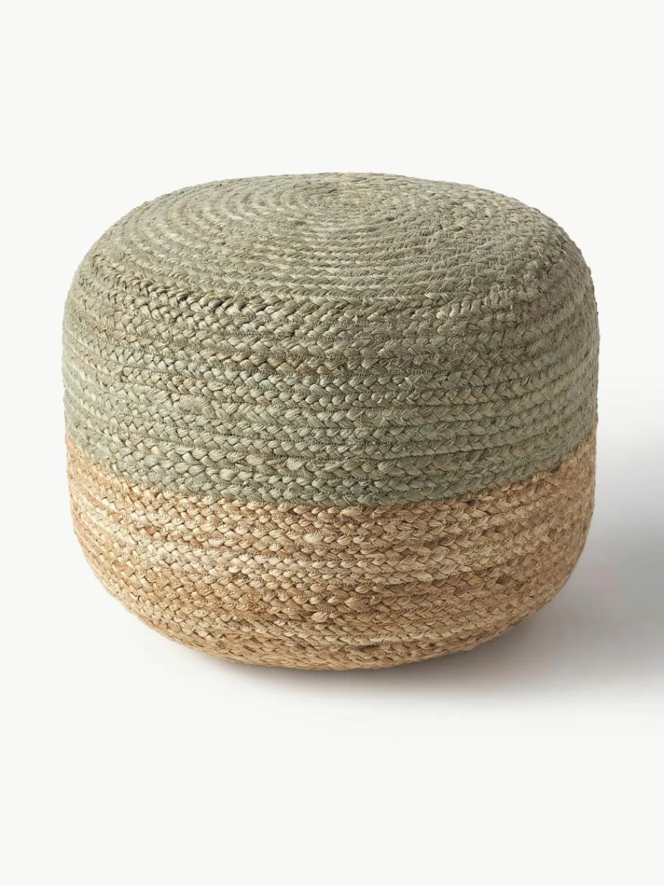 Handgemaakte poef Bono van jute^Westwing Collection Discount