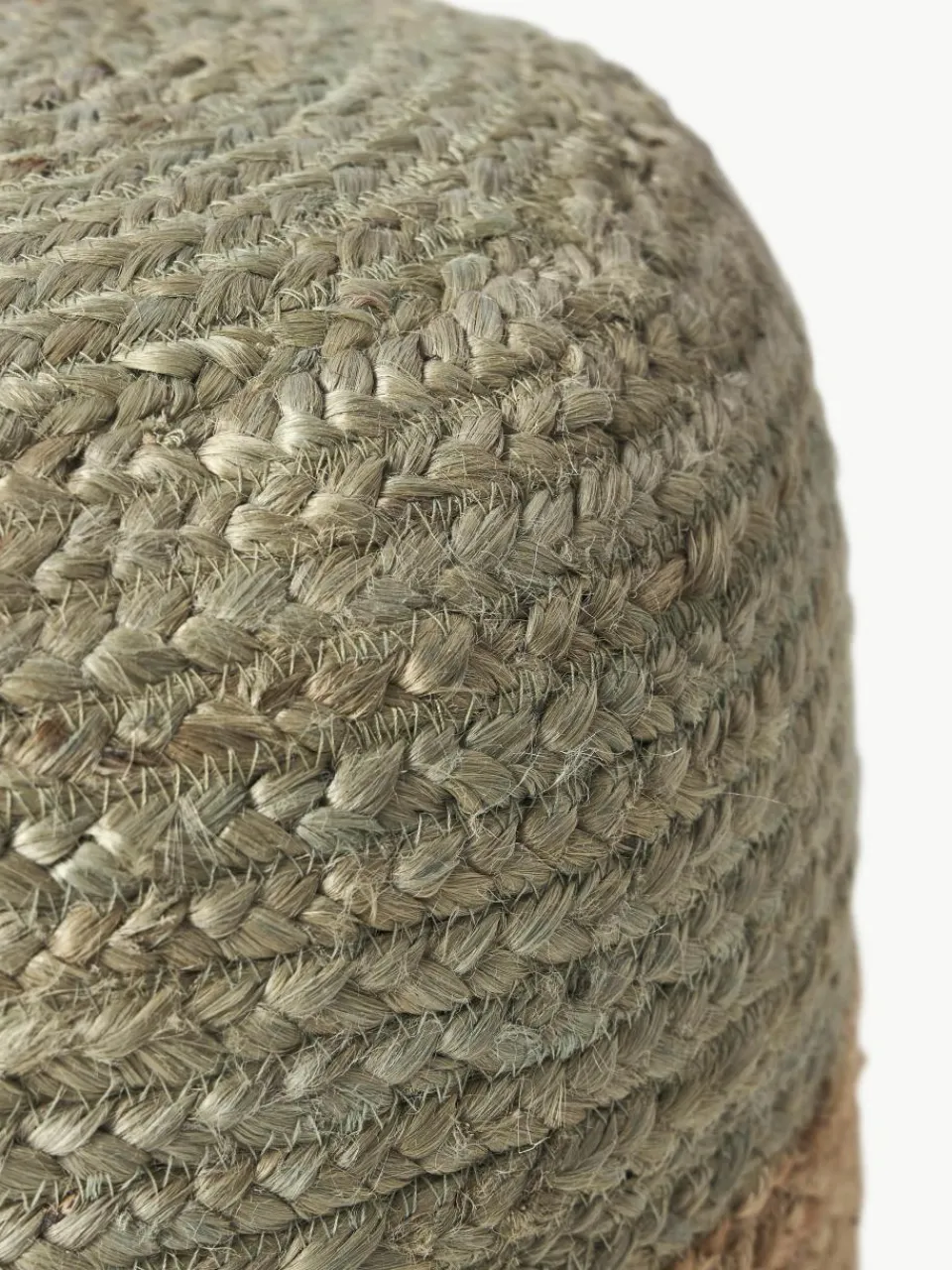 Handgemaakte poef Bono van jute^Westwing Collection Discount