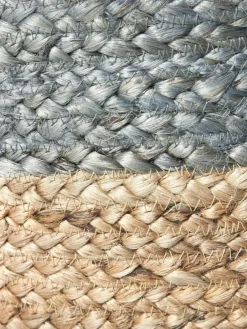 Handgemaakte poef Bono van jute^Westwing Collection Sale