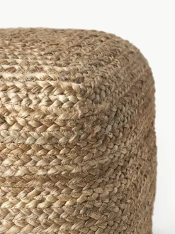 Handgemaakte poef Bono van jute^Westwing Collection Outlet
