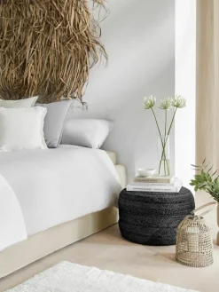 Handgemaakte poef Bono van jute^Westwing Collection Outlet