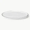 Handgemaakte porseleinen serveerplateau Salt, L 30 x B 20 cm^Broste Copenhagen New