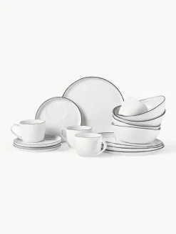 Handgemaakte porseleinen ontbijtset Salt voor 4 personen (16-delig)^Broste Copenhagen Discount