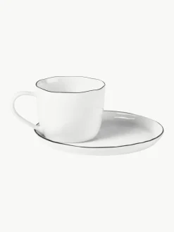 Handgemaakte porseleinen ontbijtset Salt voor 4 personen (16-delig)^Broste Copenhagen Discount