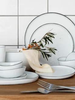 Handgemaakte porseleinen schalen Salt, Ø 20 cm, 2 stuks^Broste Copenhagen Online