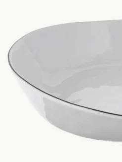 Handgemaakte porseleinen schalen Salt, Ø 20 cm, 2 stuks^Broste Copenhagen Online