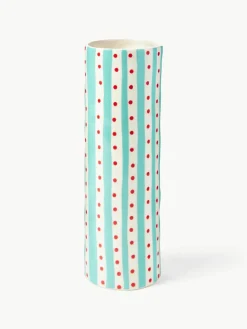 Handgemaakte porseleinen vaas Clash, H 24 cm^&k Amsterdam Hot