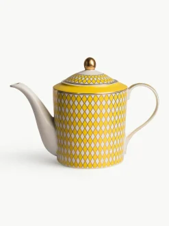 Handgemaakte porseleinen theepot Chess, 1.1 L^Pols Potten Discount