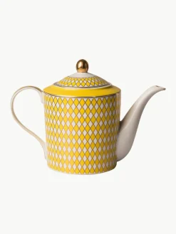 Handgemaakte porseleinen theepot Chess, 1.1 L^Pols Potten Discount