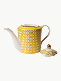 Handgemaakte porseleinen theepot Chess, 1.1 L^Pols Potten Discount