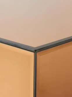 Handgemaakte salontafel Mirror van spiegelglas, B 80 cm^HKLIVING Sale