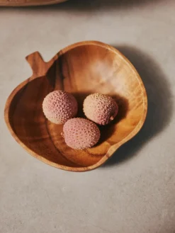 Handgemaakte schalen Fruit van acaciahout, 2 stuks^HKLIVING Online