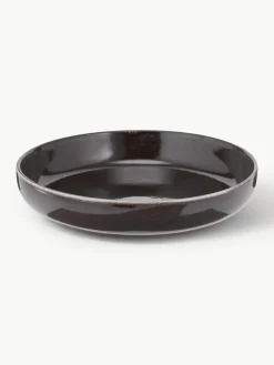 Handgemaakte schalen Nordic Coal, Ø 22 cm, 4 stuks^Broste Copenhagen Outlet