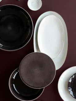 Handgemaakte schalen Nordic Coal, Ø 22 cm, 4 stuks^Broste Copenhagen Outlet