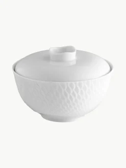Handgemaakte serveerkommen Wellenspiel reliëf met deksel^Meissen Sale