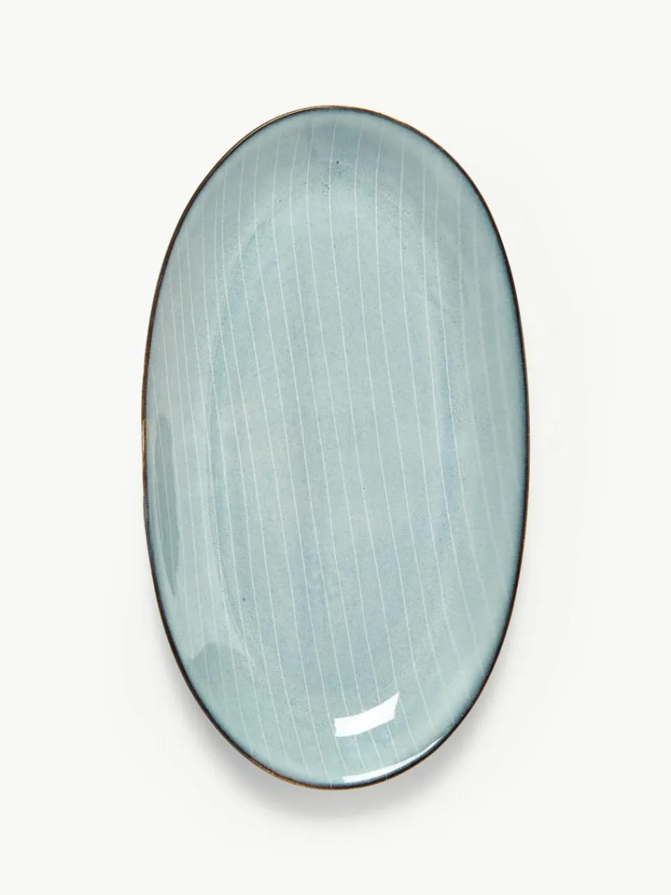 Handgemaakte serveerplateau Nordic Sea, L 30 cm^Broste Copenhagen Hot
