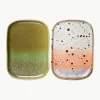 Handgemaakte serveerplateaus 70's, set van 2^HKLIVING Discount