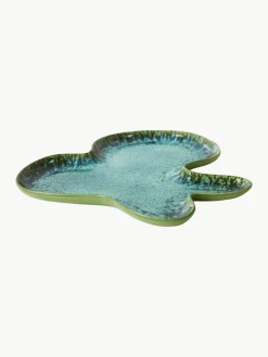 Handgemaakte serveerplateau Shell van keramiek^HKLIVING Online