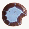 Handgemaakte serveerplateau Shell van keramiek^HKLIVING Outlet