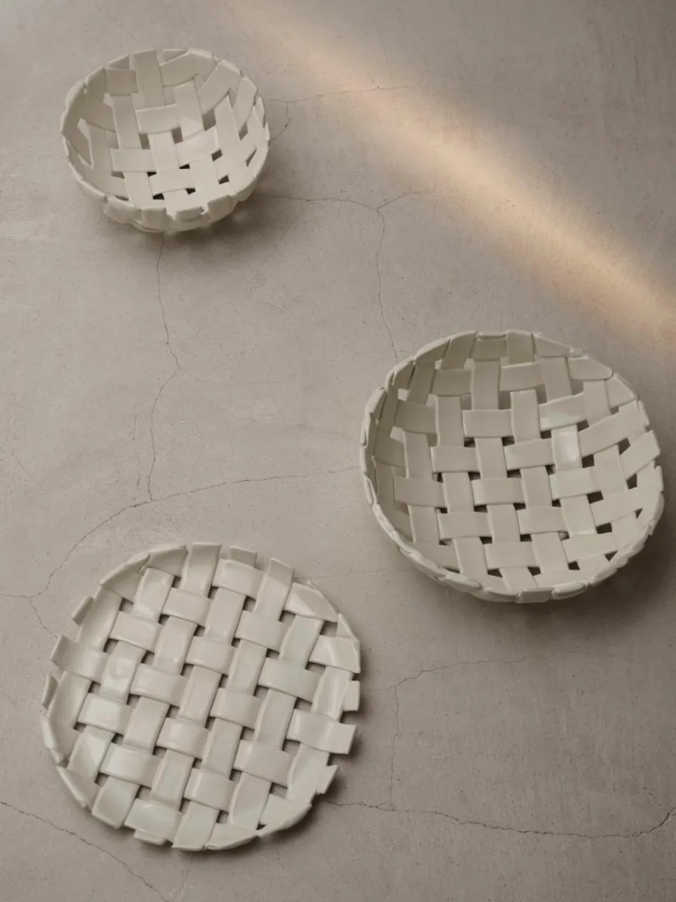 Handgemaakte serveerschaal Plait^ferm LIVING Fashion