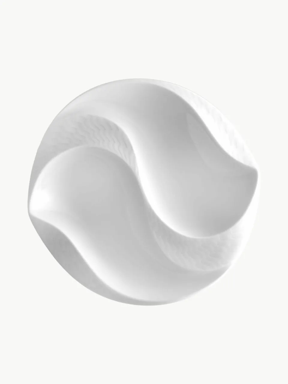 Handgemaakte serveerschaal Wellenspiel Relief van porselein^Meissen Best