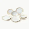 Handgemaakte serviesset Alcina met reactief glazuur, 4 personen (12-delig)^Westwing Collection Clearance