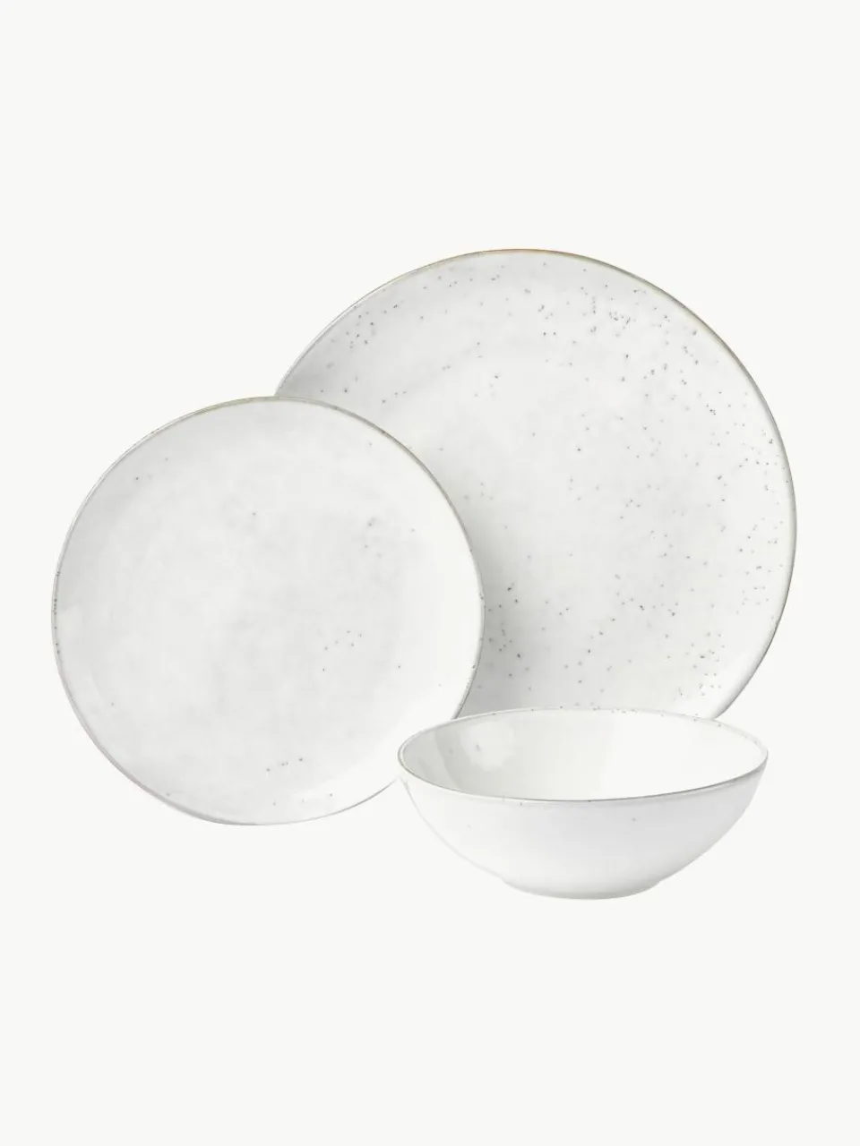 Handgemaakte serviesset Nordic Sand, 4 personen (12-delig)^Broste Copenhagen Clearance