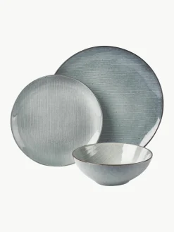 Handgemaakte serviesset Nordic Sea, 4 personen (12-delig)^Broste Copenhagen Outlet