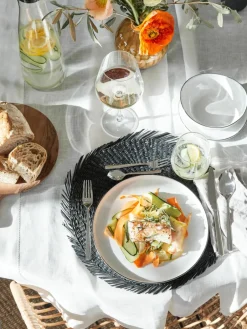 Handgemaakte serviesset Salt van porselein, 4 personen (12-delig)^Broste Copenhagen Outlet