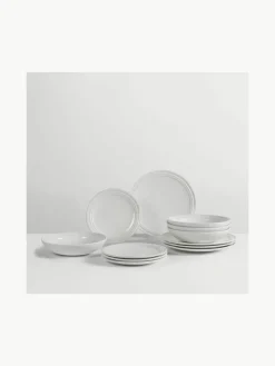 Handgemaakte serviesset Stevns, 4 personen (12-delig) met ansichtkaart en doos^Broste Copenhagen Fashion