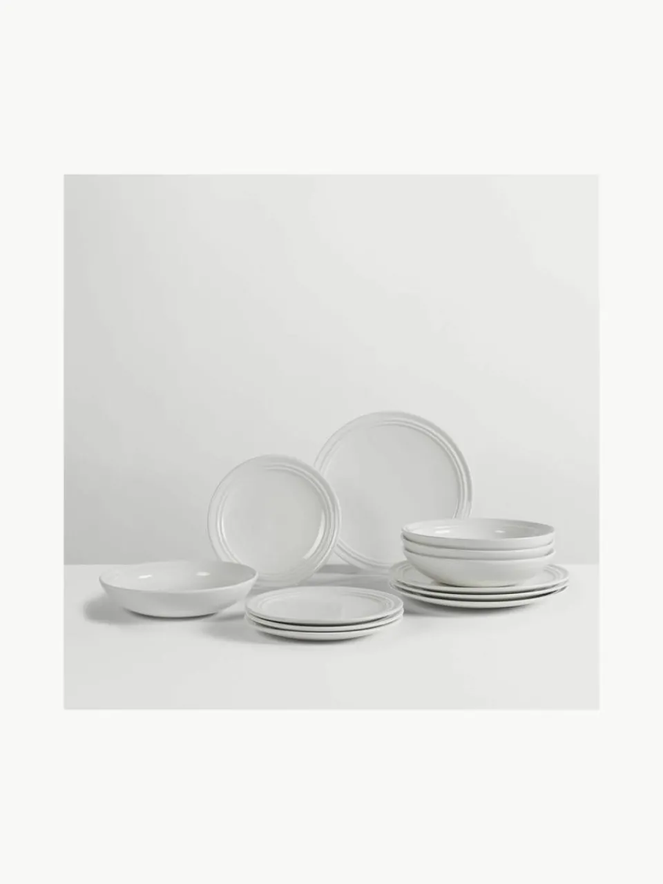 Handgemaakte serviesset Stevns, 4 personen (12-delig) met ansichtkaart en doos^Broste Copenhagen Fashion