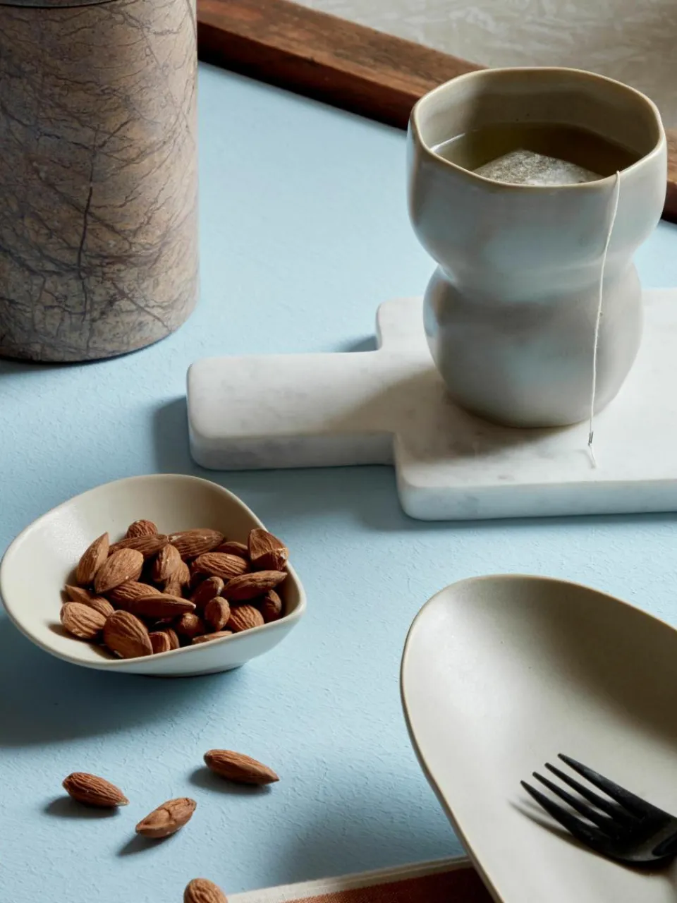 Handgemaakte snackschalen Limfjord in organische vorm, 2 stuks^Broste Copenhagen Discount