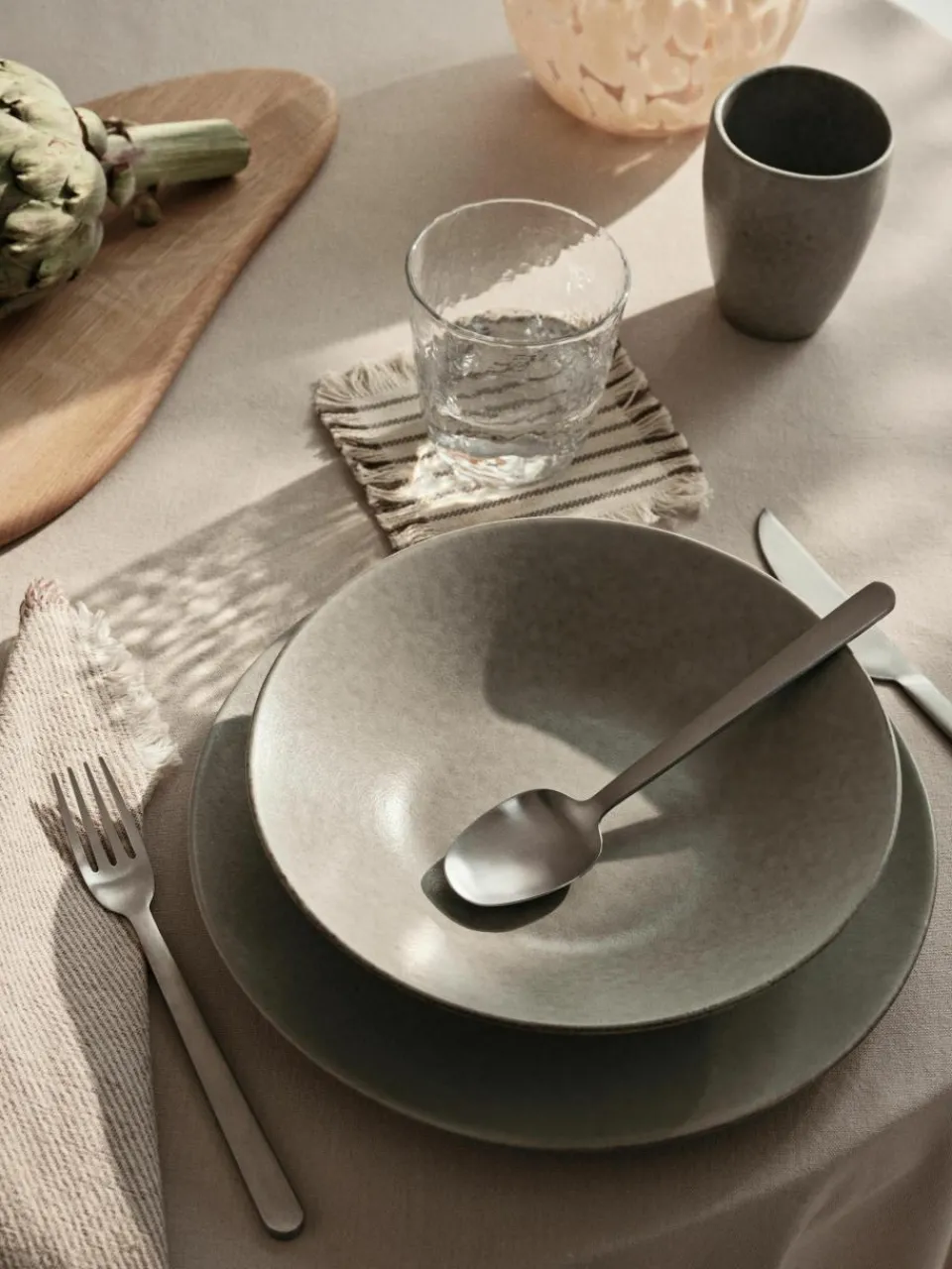 Handgemaakte soepborden Nordic Marsh, 4 stuks^Broste Copenhagen Best
