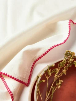 Handgemaakte stoffen servetten Zigzag, set van 4^&k Amsterdam Outlet