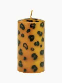Handgemaakte stompkaars Leopard, H 10 cm^Anna + Nina Hot