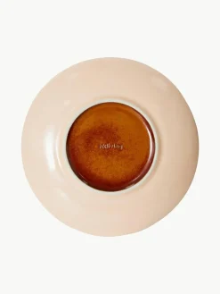 Handgemaakte taartplaatjes 70's van keramiek, 2 stuks^HKLIVING Sale